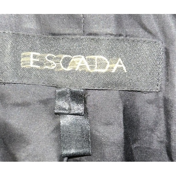 Escada Black 100% Virgin Wool Blazer Womens EU 40 US 8 Tailored Jacket Lined - Picture 5 of 11